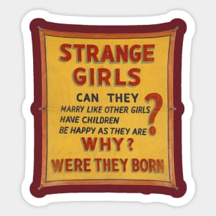 Strange Girls 1 Sticker